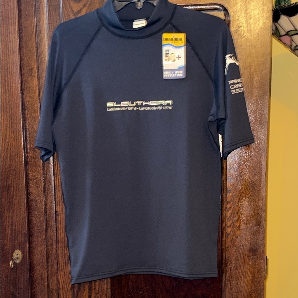 Deep Blue Gear Black UVA & UVB 50+ Short Sleeve Swim Shirt